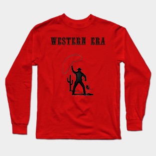 Western Era - Cowboy with Lasso 2 Long Sleeve T-Shirt